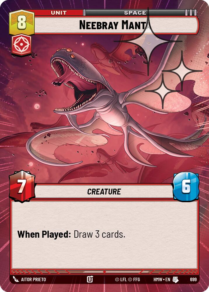 Neebray Manta (Hyperspace Foil) (699) [Homeworlds]