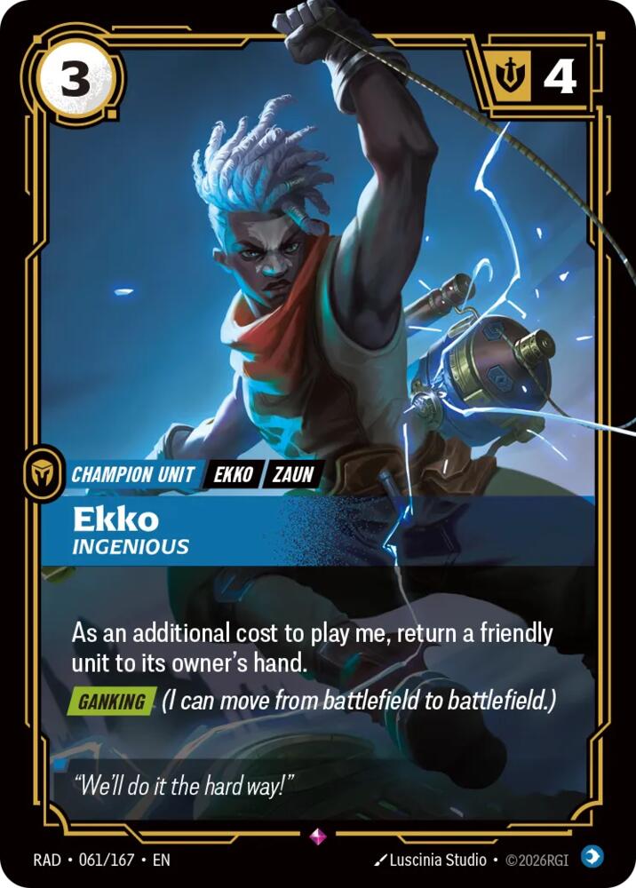 Ekko, Ingenious (061/167) [Radiance]
