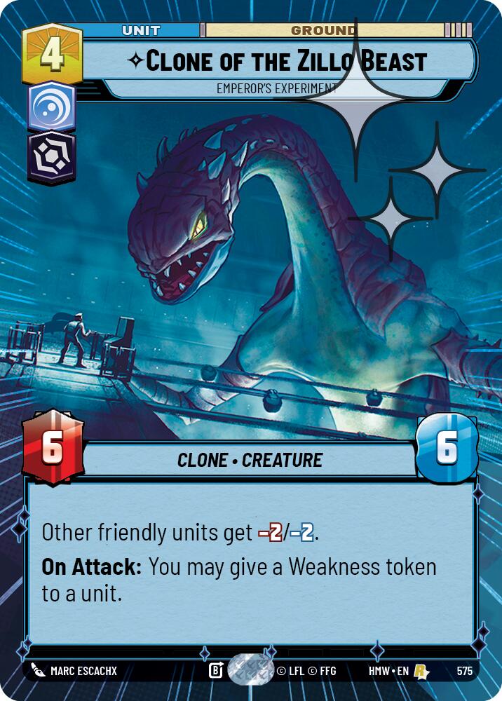 Clone of the Zillo Beast - Emperor's Experiment (Hyperspace Foil) (575) [Homeworlds]