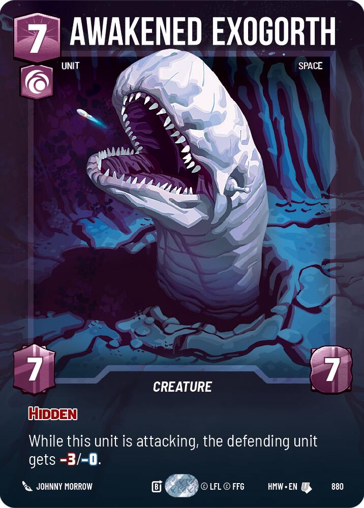Awakened Exogorth (Prestige Foil) (880) [Homeworlds]