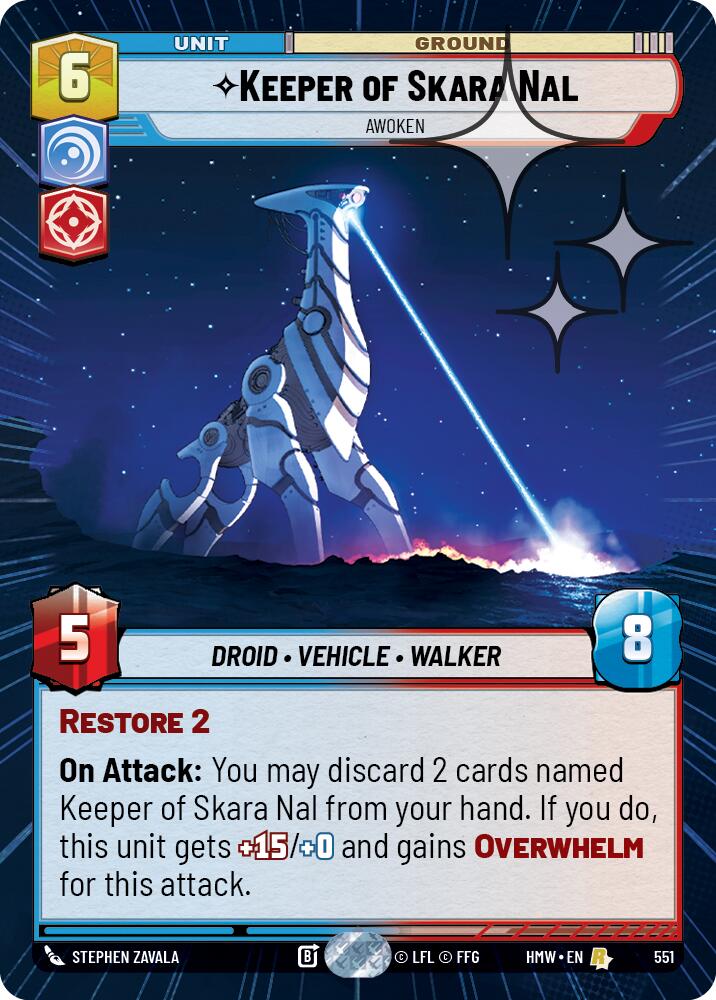 Keeper of Skara Nal - Awoken (Hyperspace Foil) (551) [Homeworlds]