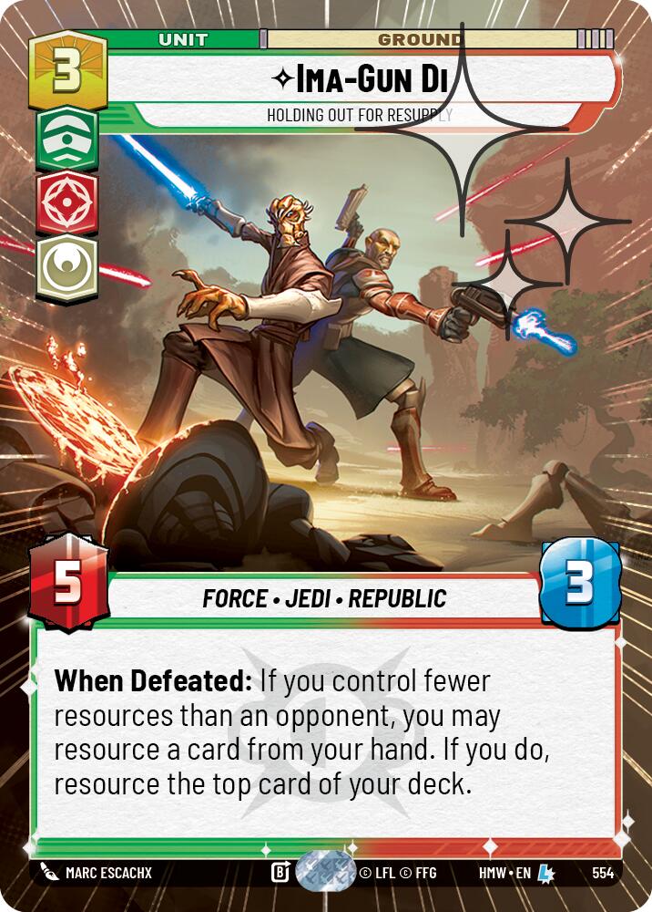 Ima-Gun Di - Holding Out For Resupply (Hyperspace Foil) (554) [Homeworlds]
