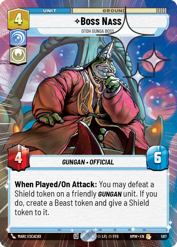 Boss Nass - Otoh Gunga Boss (Hyperspace Foil) (587) [Homeworlds]