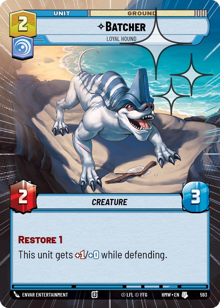 Batcher - Loyal Hound (Hyperspace Foil) (593) [Homeworlds]