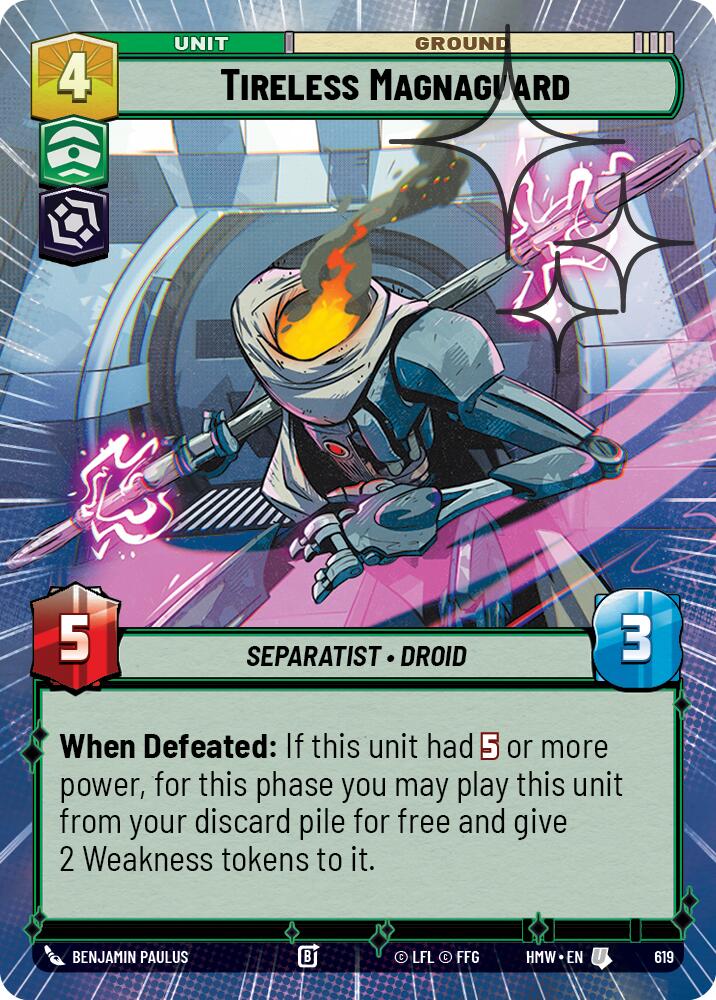 Tireless Magnaguard (Hyperspace Foil) (619) [Homeworlds]