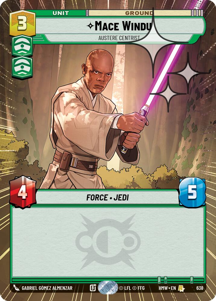 Mace Windu - Austere Centrist (Hyperspace Foil) (638) [Homeworlds]