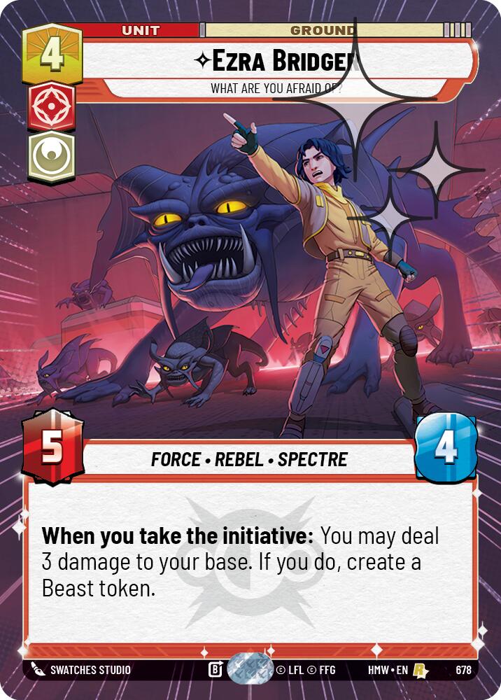 Ezra Bridger - What Are You Afraid Of? (Hyperspace Foil) (678) [Homeworlds]