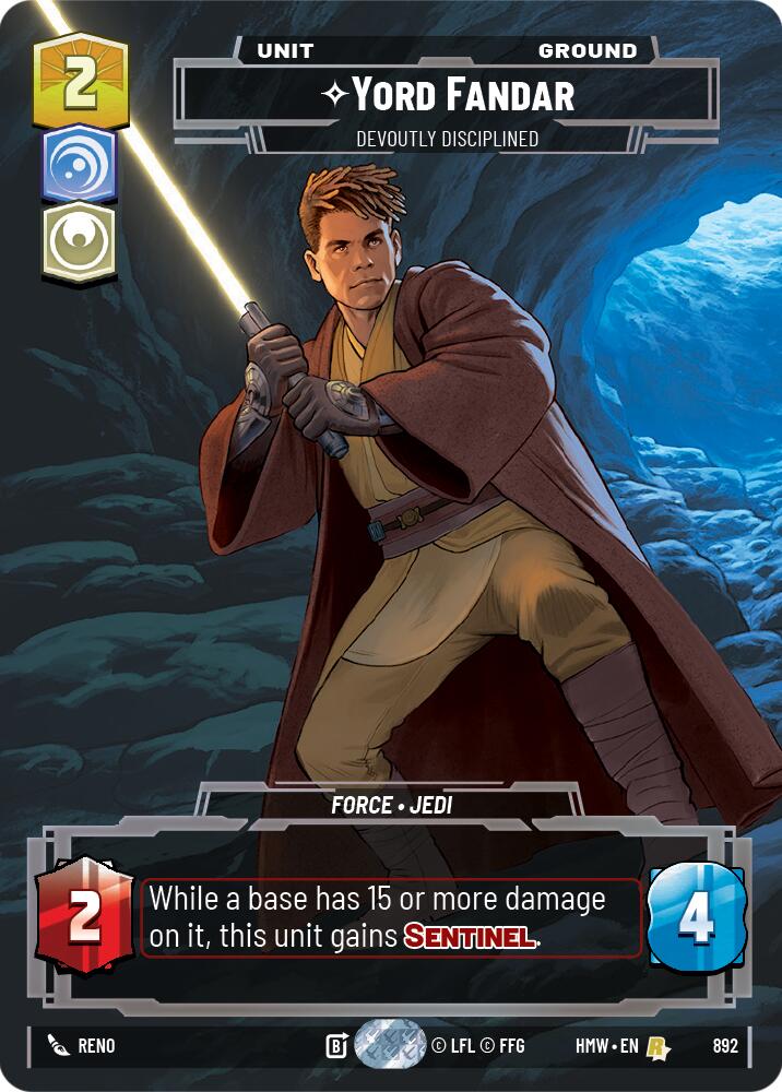 Yord Fandar - Devoutly Disciplined (Prestige Foil) (892) [Homeworlds]