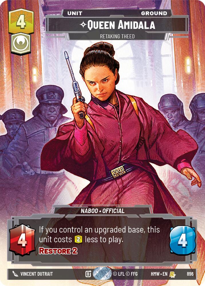 Queen Amidala - Retaking Theed (Prestige Foil) (896) [Homeworlds]