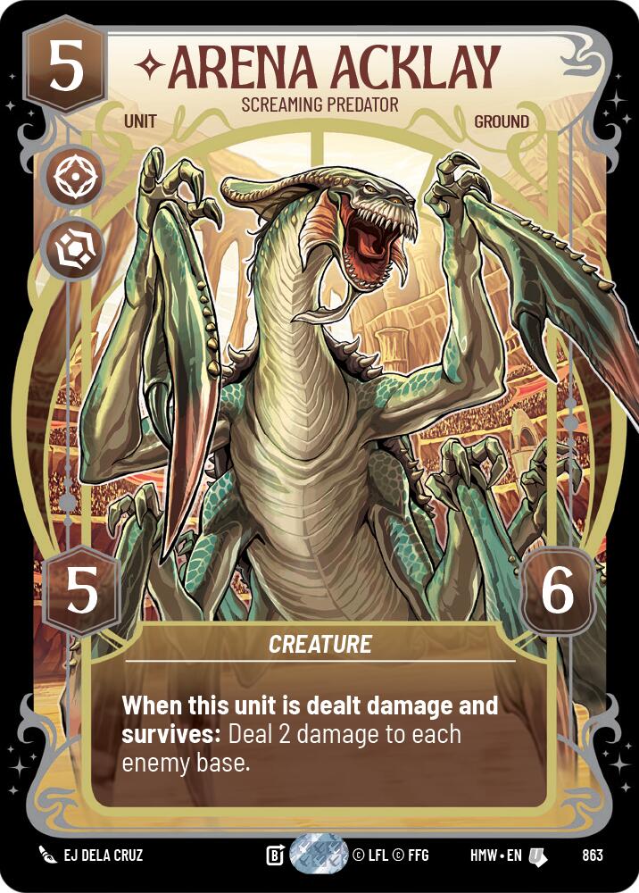Arena Acklay - Screaming Predator (Prestige Foil) (863) [Homeworlds]