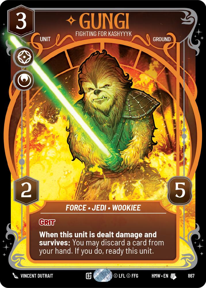 Gungi - Fighting for Kashyyyk (Prestige Foil) (867) [Homeworlds]