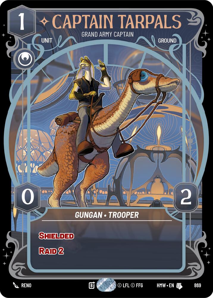 Captain Tarpals - Grand Army Captain (Prestige Foil) (869) [Homeworlds]