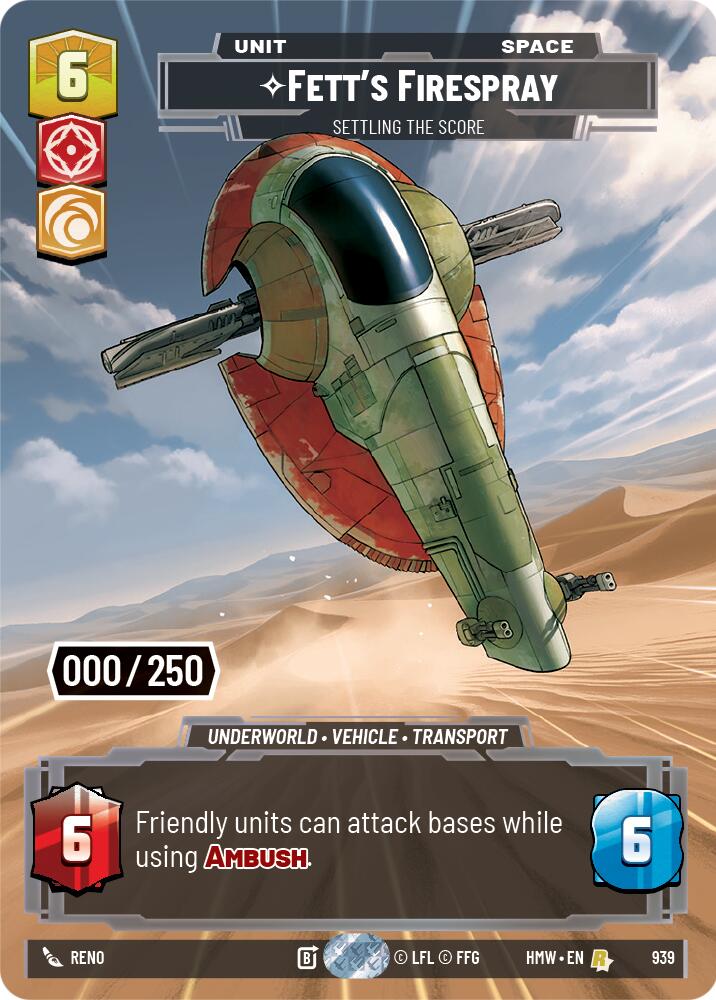 Fett's Firespray - Settling the Score (Serialized) (939) [Homeworlds]