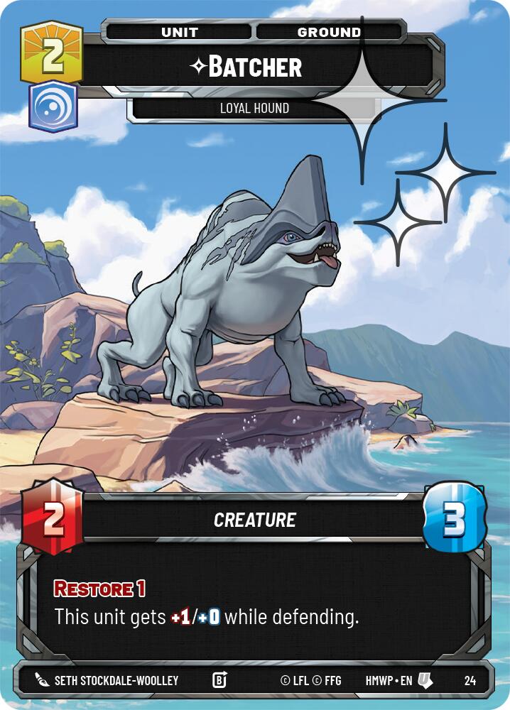 Batcher - Loyal Hound (Foil) (24) [Homeworlds: Weekly Play Promos]