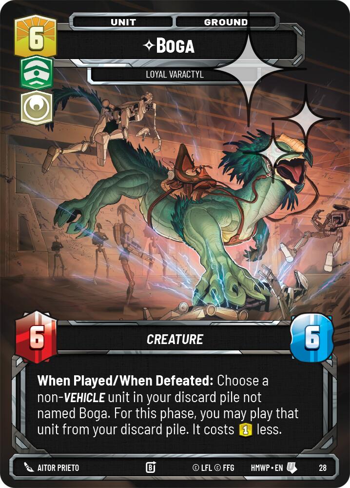 Boga - Loyal Varactyl (Foil) (28) [Homeworlds: Weekly Play Promos]