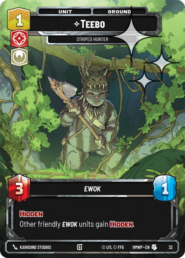 Teebo - Striped Hunter (Foil) (32) [Homeworlds: Weekly Play Promos]
