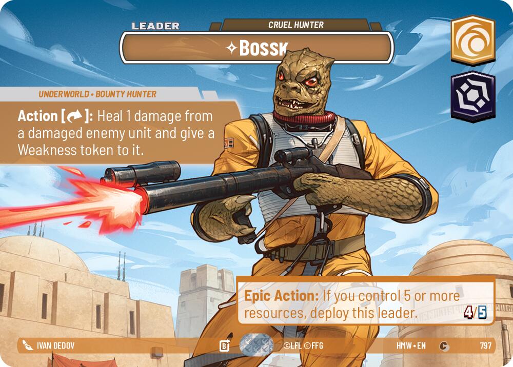 Bossk - Cruel Hunter (Showcase) (797) [Homeworlds]