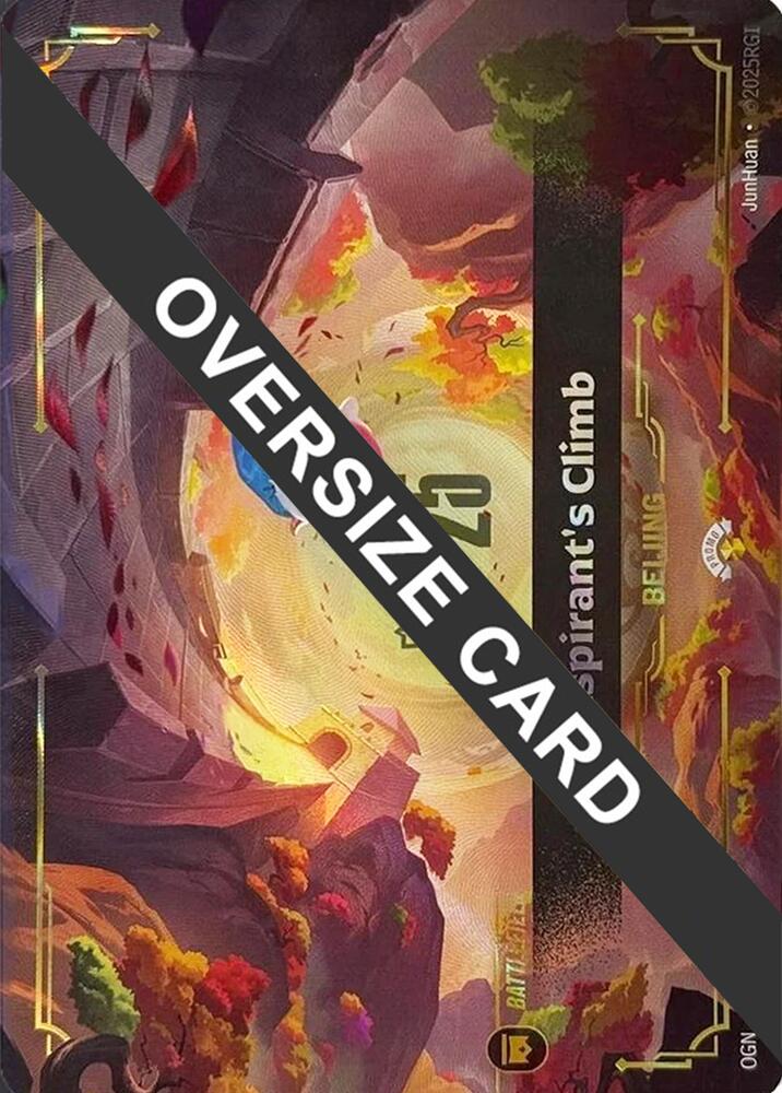 Aspirant's Climb (Oversized) (276a/298) [Riftbound Worlds Bundle 2025]