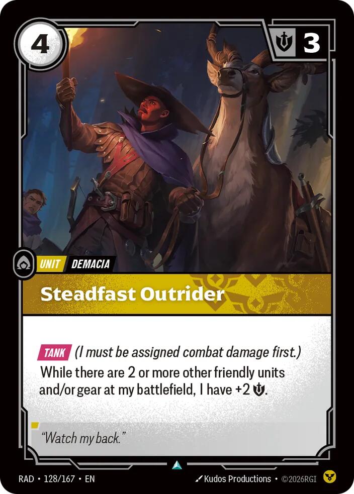 Steadfast Outrider (128/167) [Radiance]