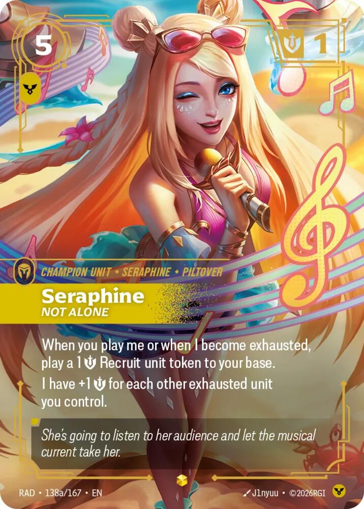 Seraphine, Not Alone (Alternate Art) (138a/167) [Radiance]