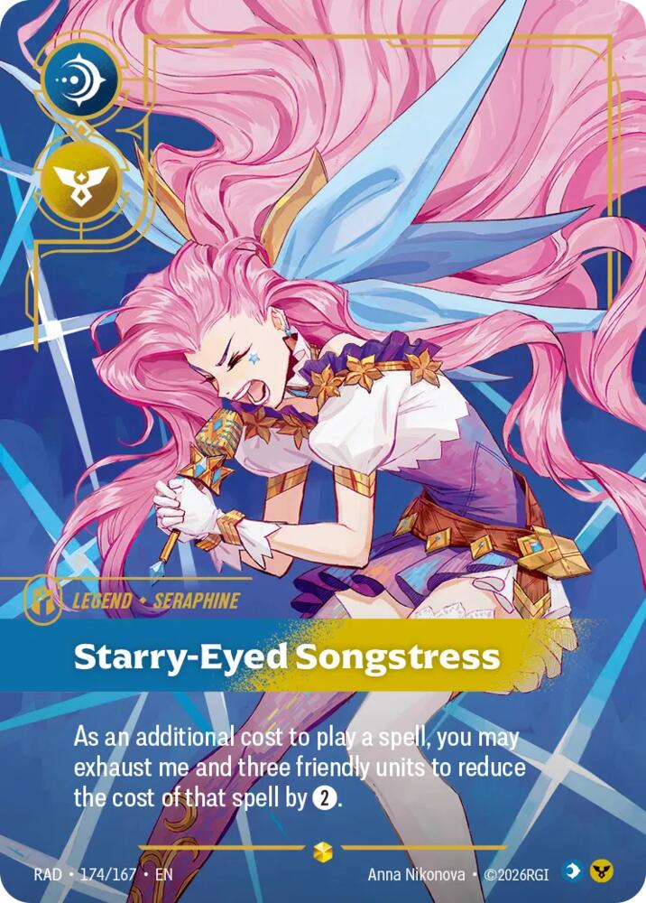 Seraphine, Starry-Eyed Songstress (Overnumbered) (174/167) [Radiance]