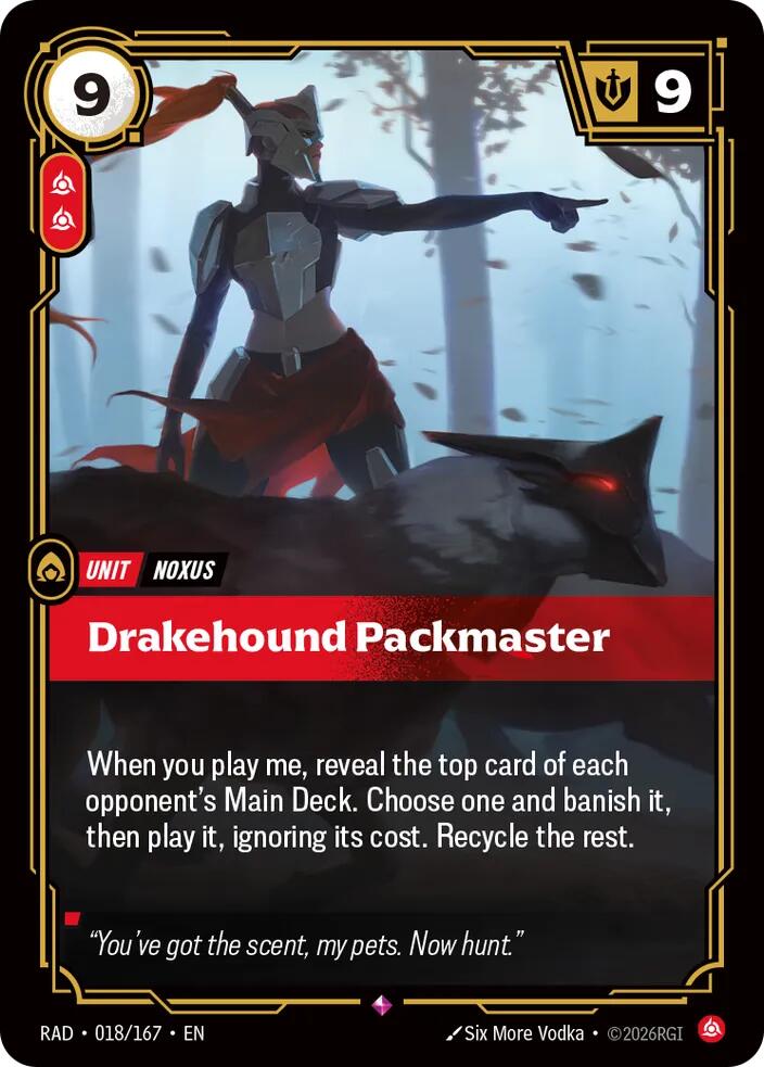 Drakehound Packmaster (018/167) [Radiance]