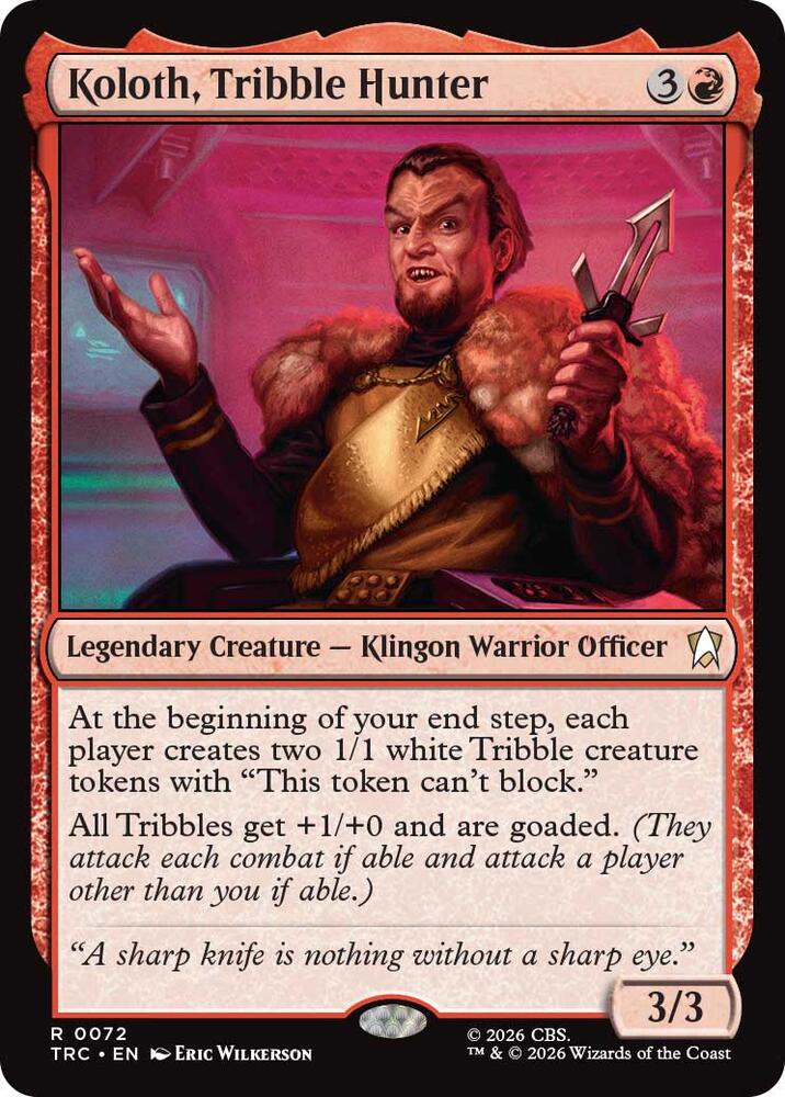 Koloth, Tribble Hunter (72) [Star Trek Commander]