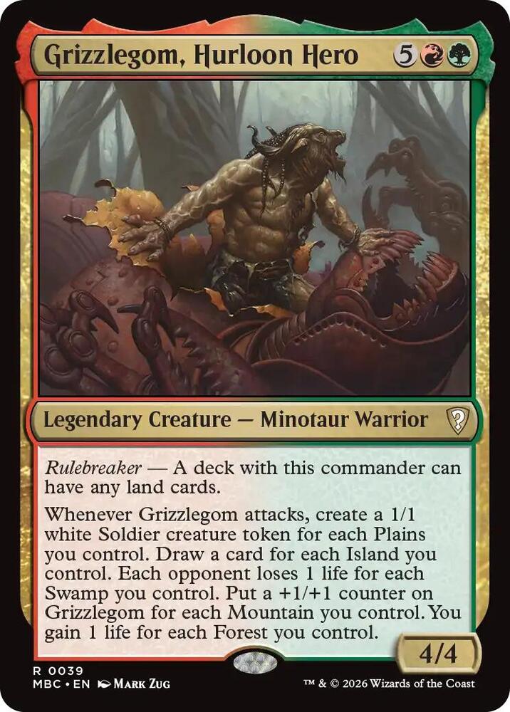 Grizzlegom, Hurloon Hero (39) [Mystery Booster Commander Edition]