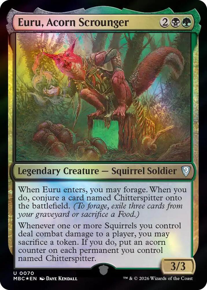 Euru, Acorn Scrounger (70) [Mystery Booster Commander Edition]