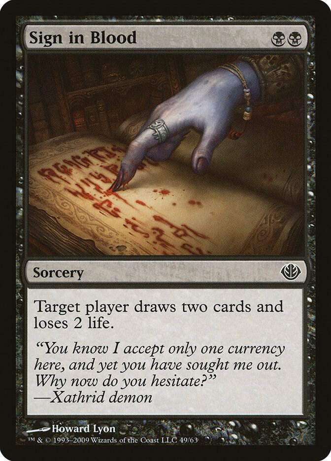 Sign in Blood (49) [Duel Decks: Garruk vs. Liliana]