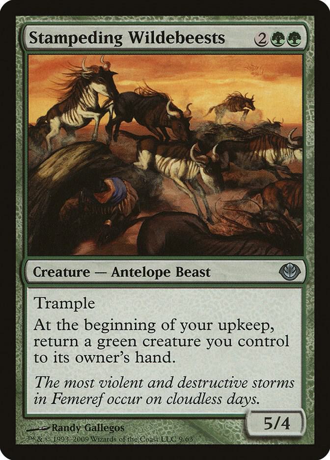 Stampeding Wildebeests (9) [Duel Decks: Garruk vs. Liliana]