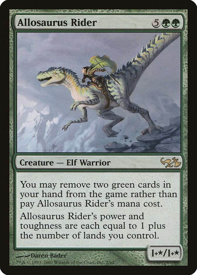 Allosaurus Rider (2) [Duel Decks: Elves vs. Goblins]