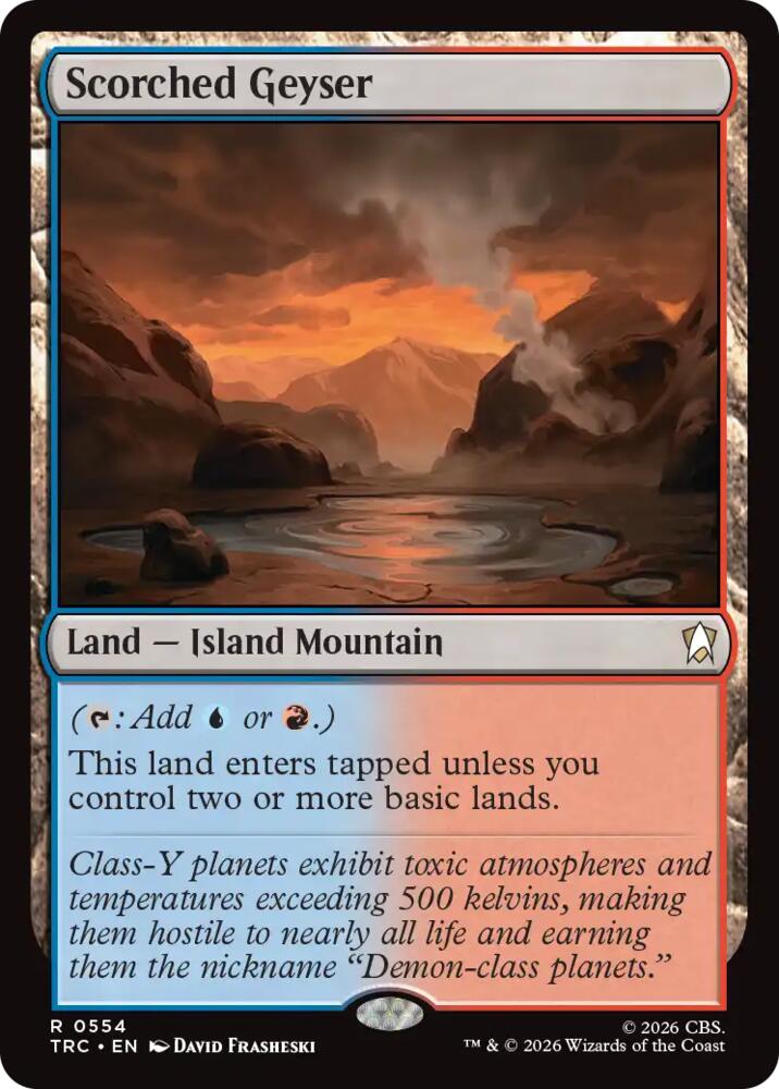 Scorched Geyser (Surge Foil) (554) [Star Trek Commander]