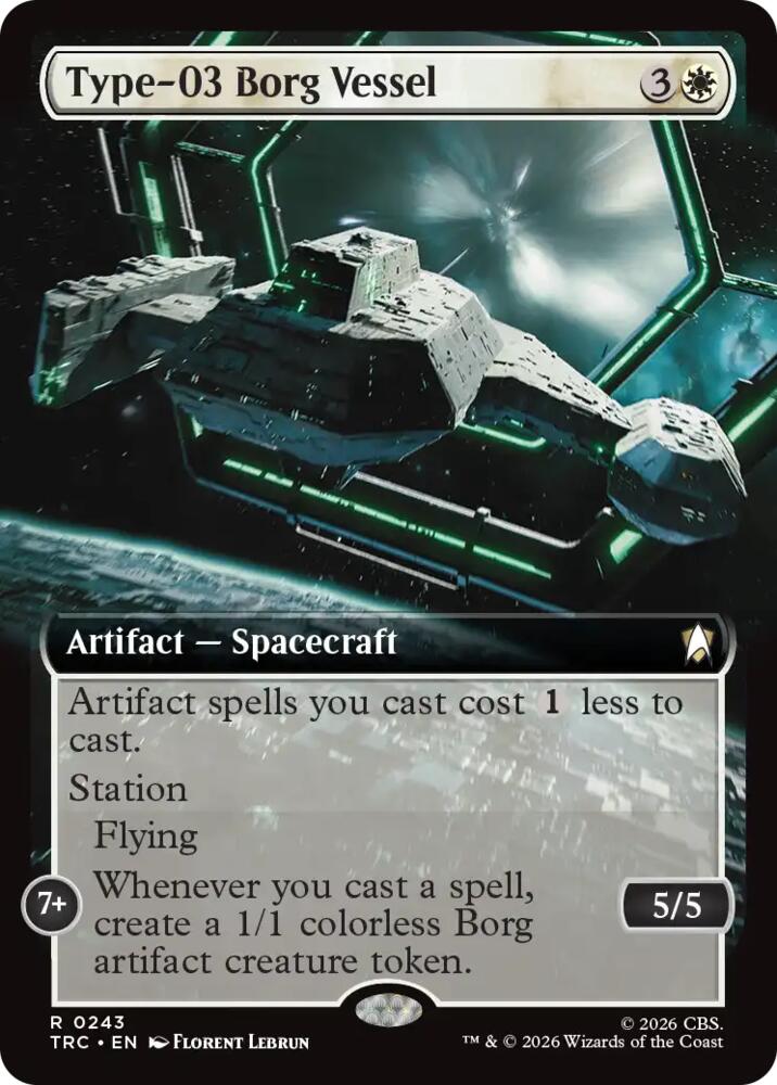 Type-03 Borg Vessel (Extended Art) (243) [Star Trek Commander]