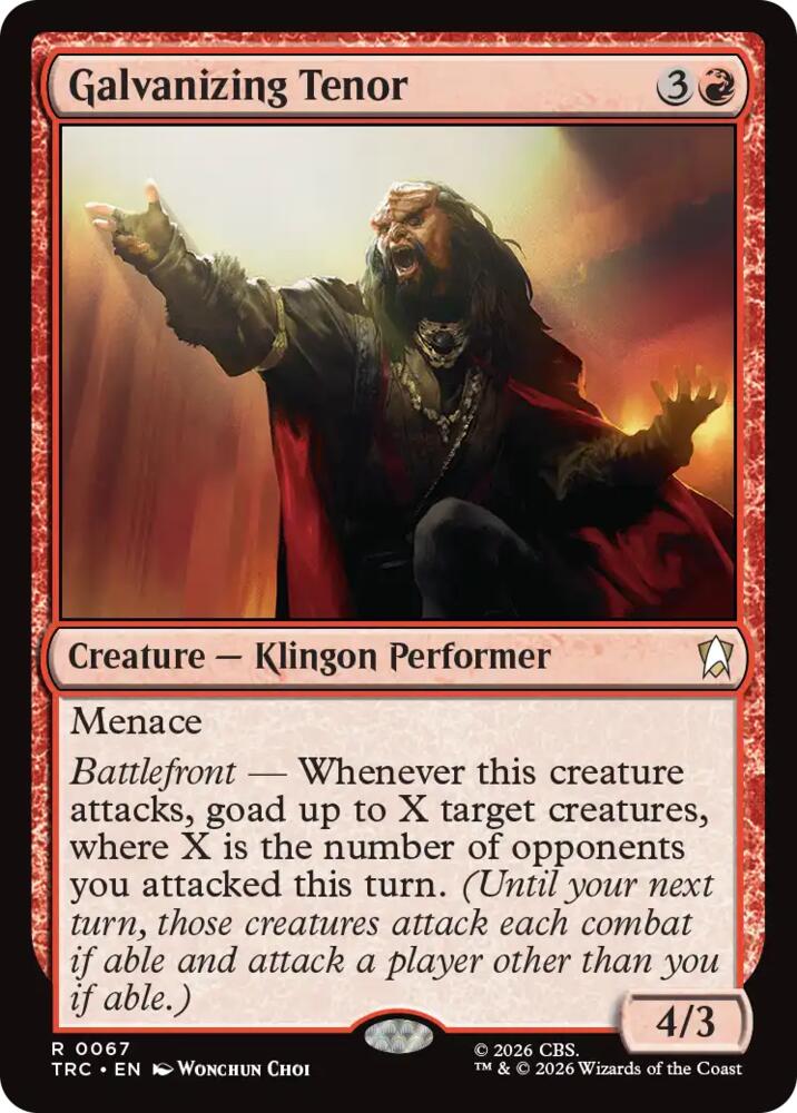 Galvanizing Tenor (Surge Foil) (67) [Star Trek Commander]