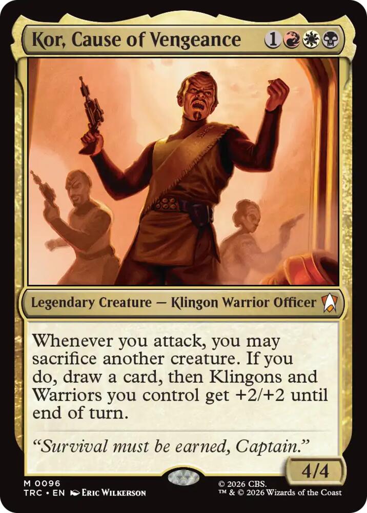 Kor, Cause of Vengeance (Surge Foil) (96) [Star Trek Commander]
