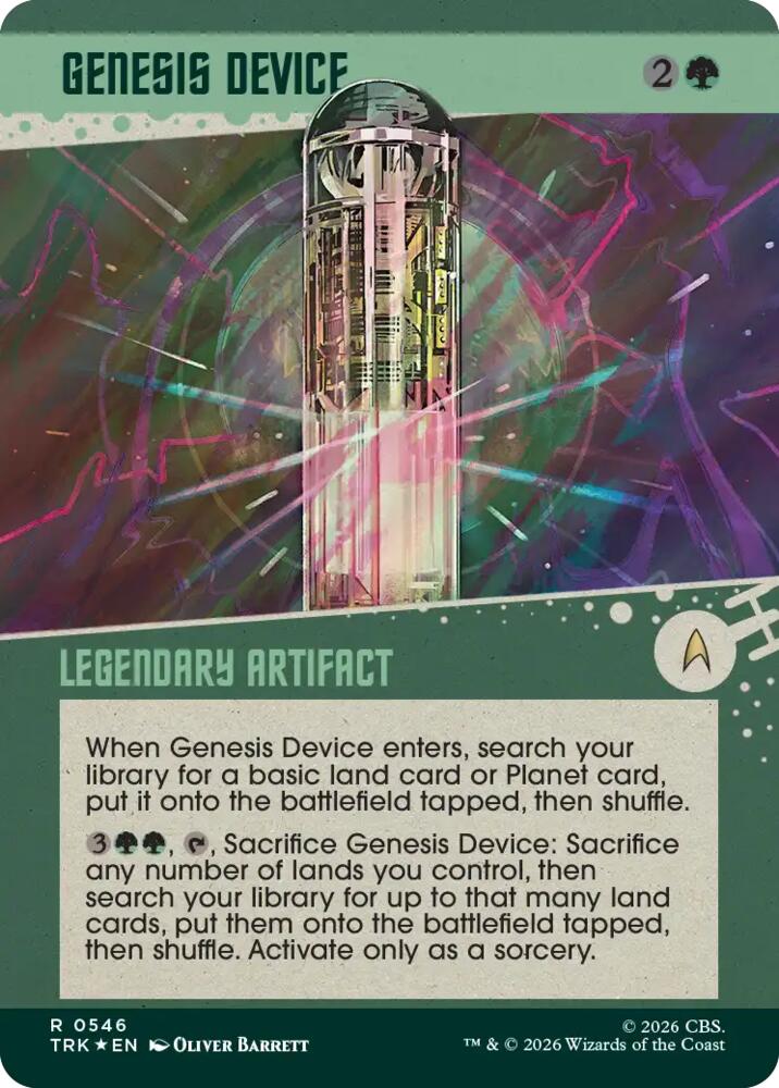 Genesis Device (Showcase) (Surge Foil) (546) [Star Trek]