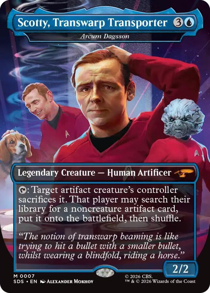 Scotty, Transwarp Transporter - Arcum Dagsson (Borderless) (7) [Star Trek: Stardates]