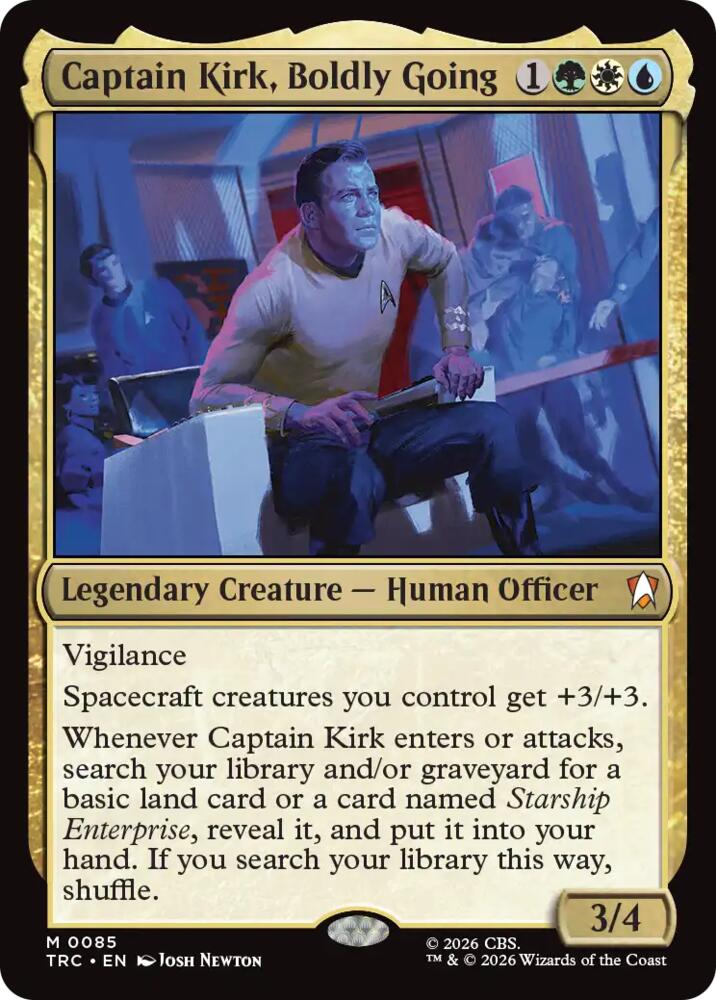 Captain Kirk, Boldly Going (Surge Foil) (85) [Star Trek Commander]