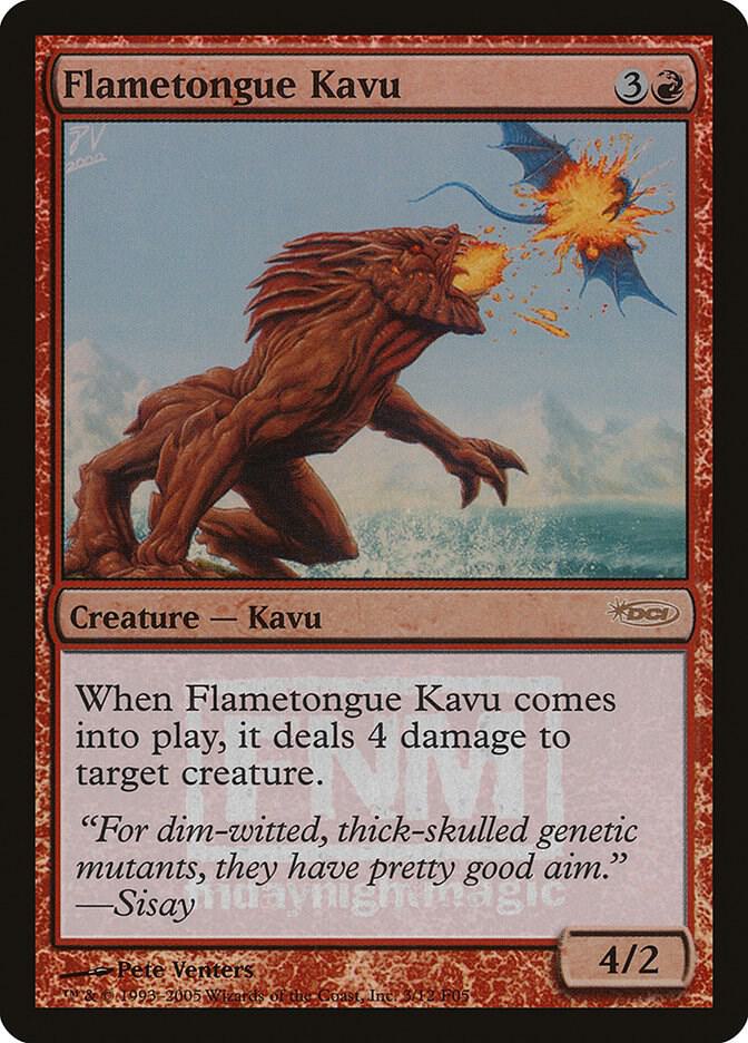 Flametongue Kavu (3) [FNM Promos]