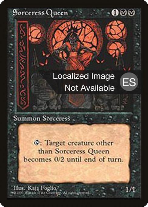 Sorceress Queen (162) [Fourth Edition Foreign Black Border]