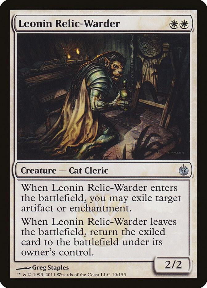 Leonin Relic-Warder (10) [Mirrodin Besieged]