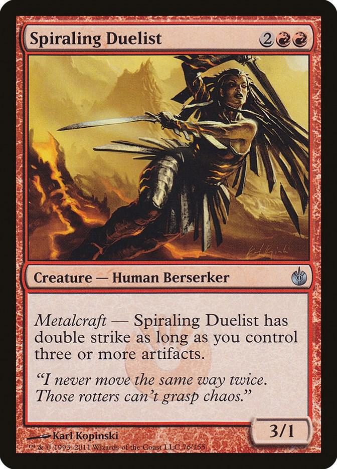 Spiraling Duelist (76) [Mirrodin Besieged]