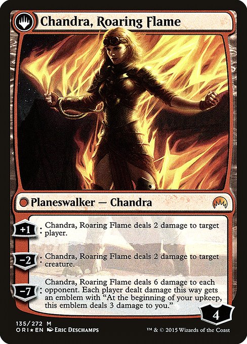 Chandra, Fire of Kaladesh (135) [Prerelease Cards] Reverse