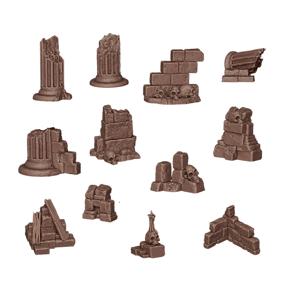 Basing Bits - Village Ruins 12 Pieces