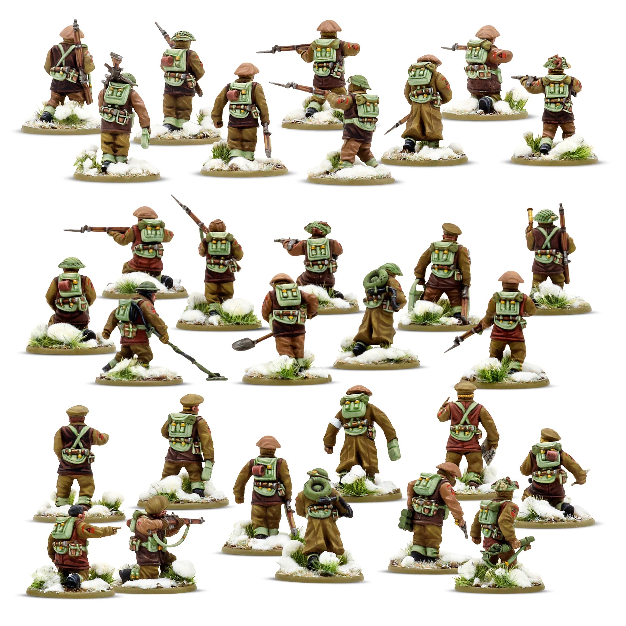 Bolt Action British & Canadian Infantry (Winter) Platoon (English)
