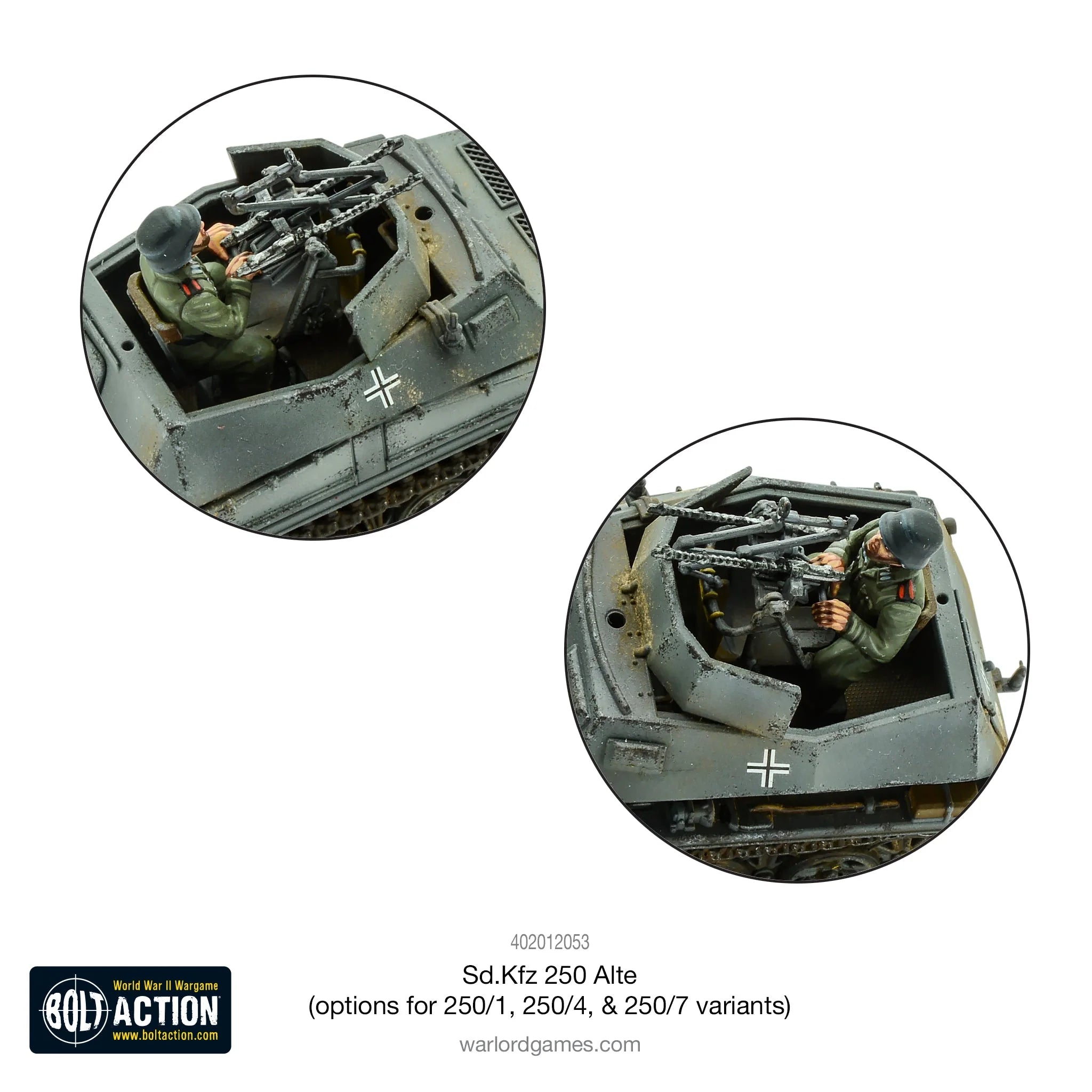 Bolt Action German Sd.Kfz 250 Alte (Options for 250/1, 250/4 & 250/7) (English)