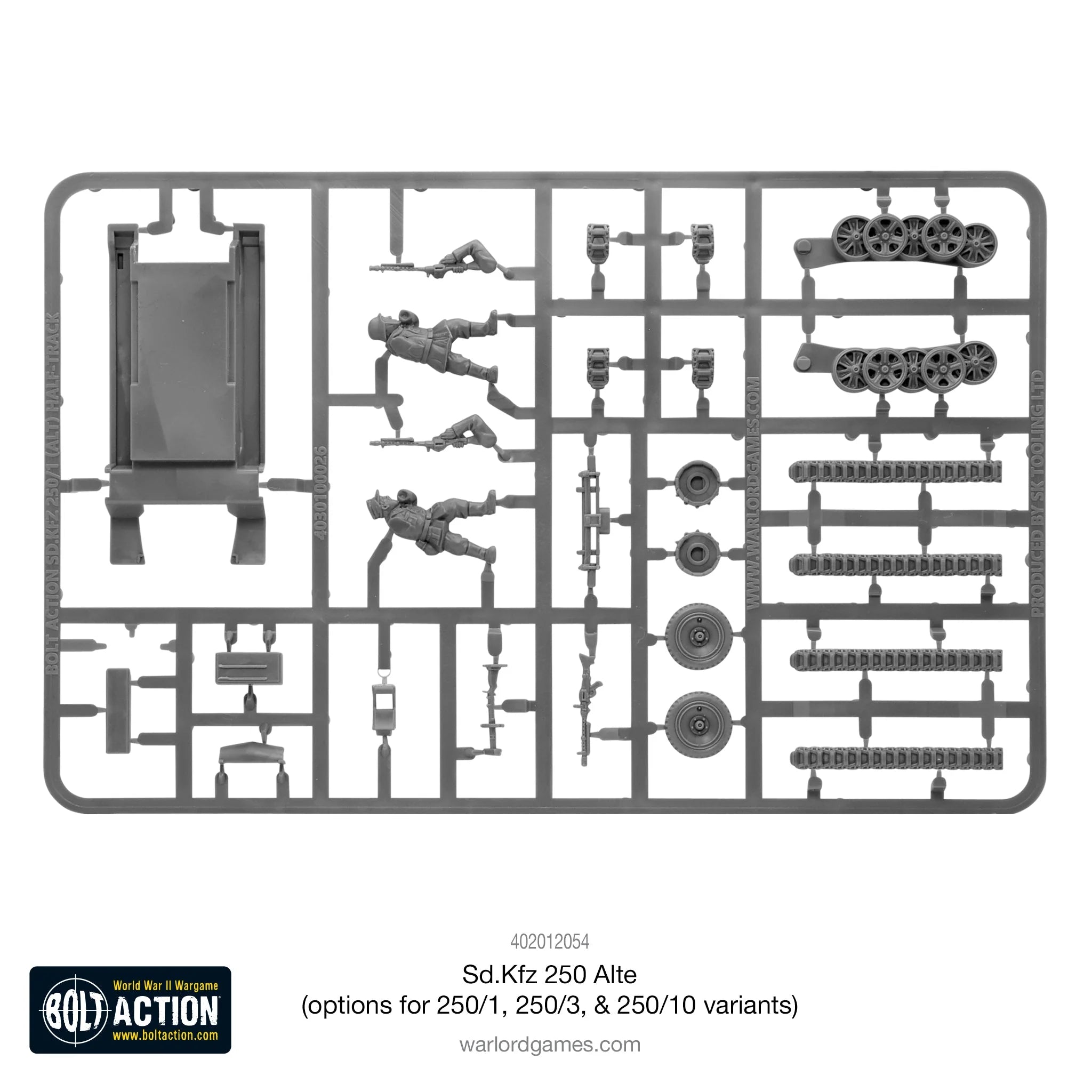 Bolt Action German Veteran Sd.Kfz 250 (Alte) half-track (options to make 250/1, 250/3 or 250/10 variants) (English)