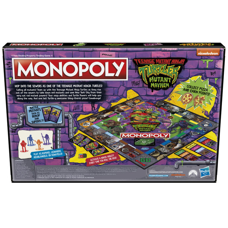 Monopoly - Teenage Mutant Ninja Turtles Mutant Mayhem (English)