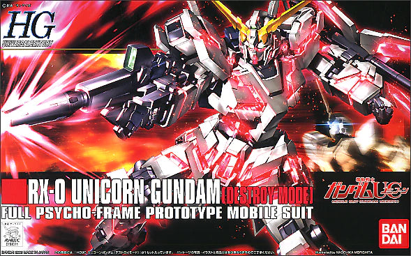 HG 1/144 RX-0 Licorne Gundam (mode destruction)